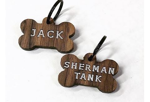 Wooden Pet ID Tag
