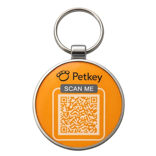 Petkey Metal QR ID Tag Small