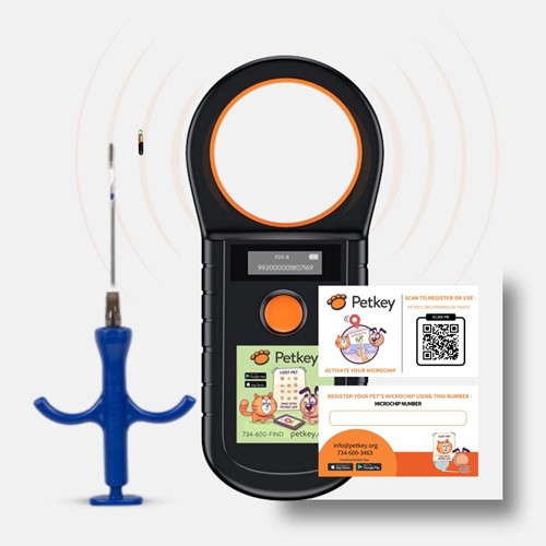 Petkey Microchip Starter Kit with ISO Scanner